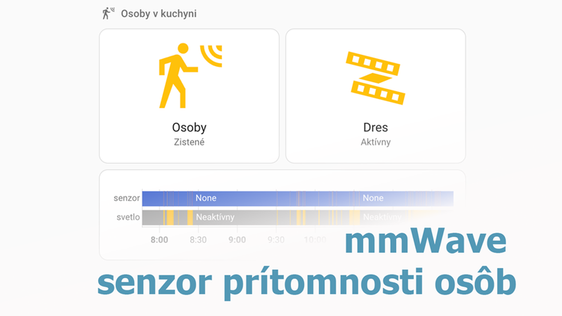 Senzor prítomnosti osôb ovláda svetlá smart domácnosti