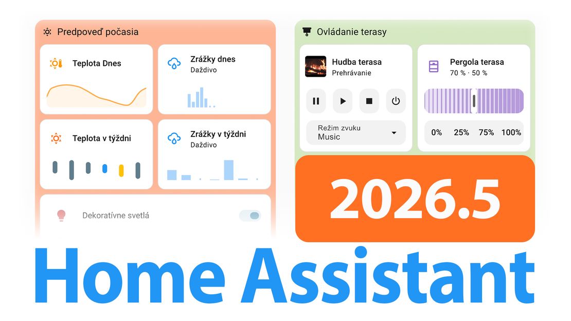 Home Assistant 2026.5 aktualizácia pripraví domácnosť na leto